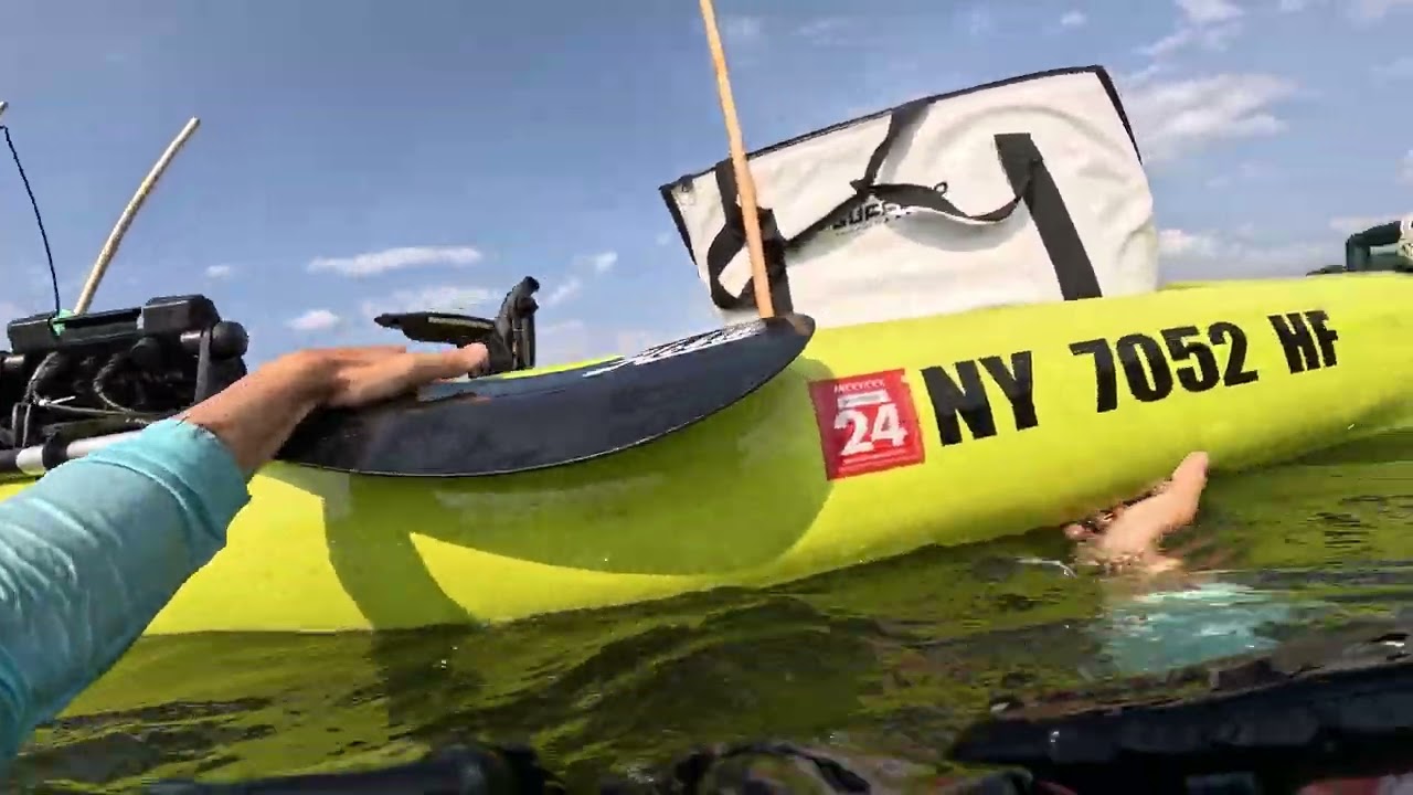 Kayak Re-entry Self-rescue - lessons learned flipping my Hobie Compass 2021