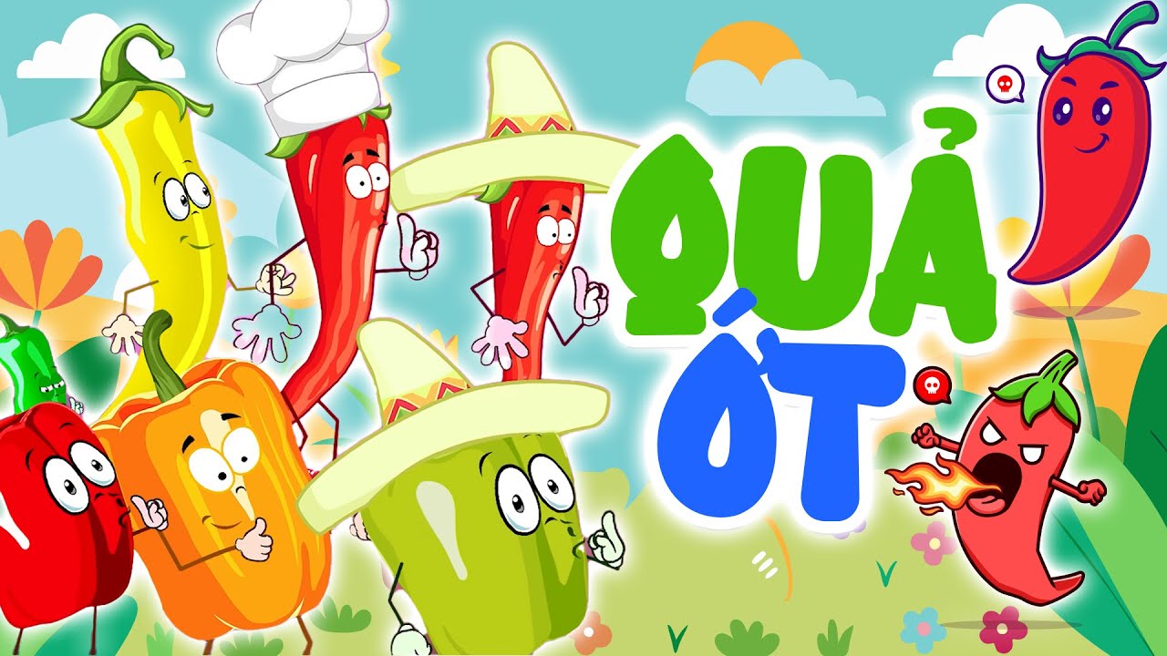 QUẢ ỚT - Tớ L&agrave; Ớt Ngọt ♫ Nhạc Thiếu Nhi Vui Nhộn về Quả Ớt ♫ Ch&uacute;ng m&igrave;nh l&agrave; ớt, Ớt ngọt ớt cay