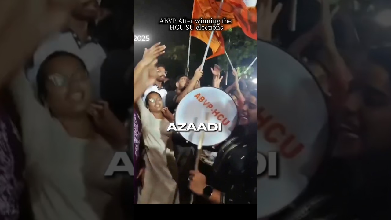 Azadi Slogan by ABVP | HCU election #election #hcu #viral #abvp #tranding #youtubeshorts #shorts