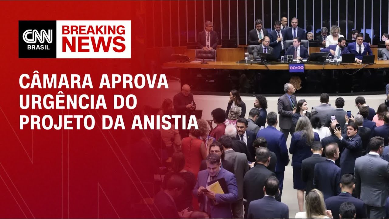 Câmara dos Deputados aprova urgência do projeto da anistia | WW