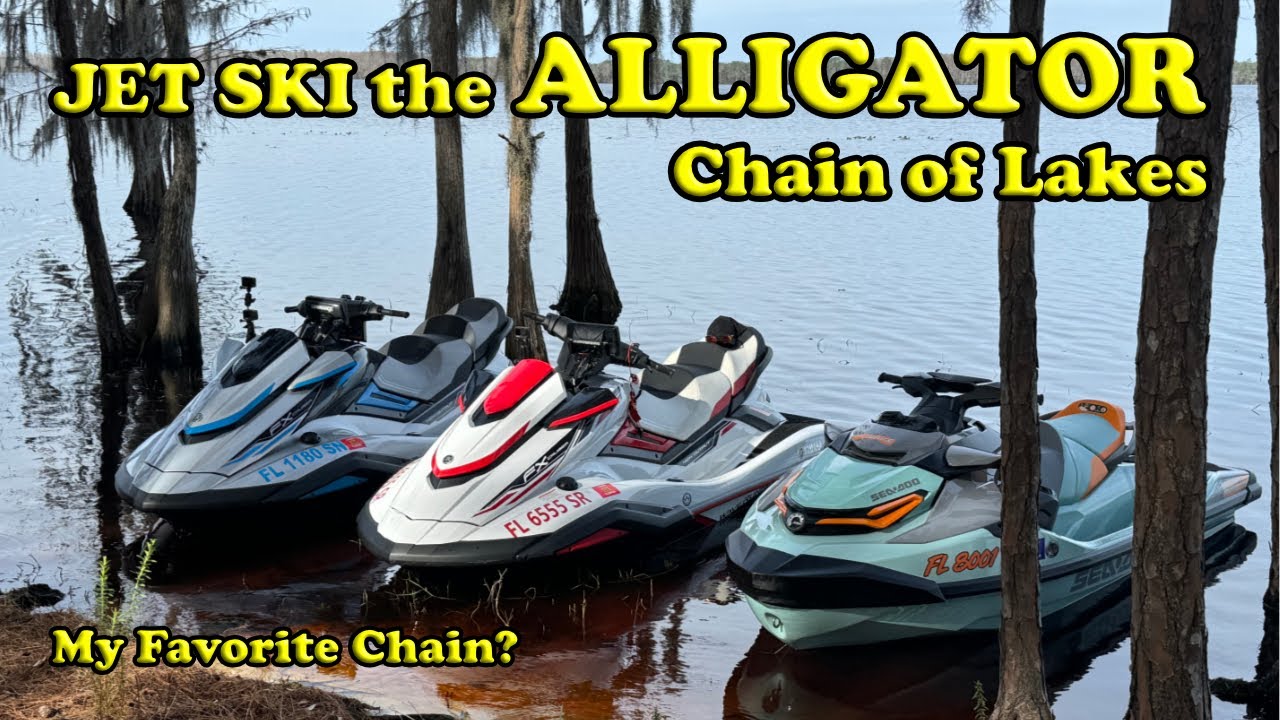 Best Lakes in Florida to Jet Ski? - Alligator Chain of Lakes on WaveRunners and Seadoos!  #jetski