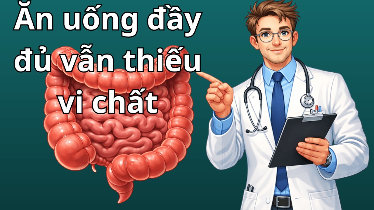 Ăn đủ vẫn thiếu VI CHẤT? Thủ phạm có thể là VIÊM ĐƯỜNG RUỘT!