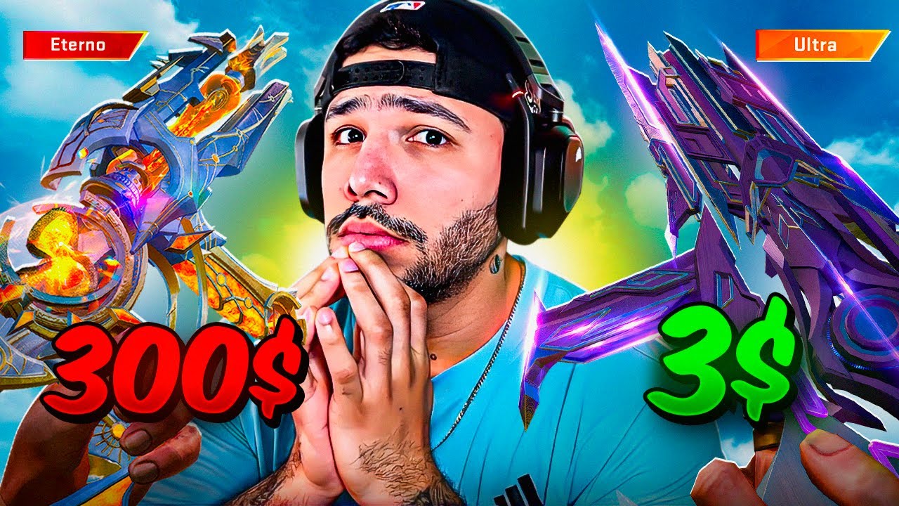 UMP de 3$ vs UMP de 300$ Probé TODAS las UMP de Blood Strike