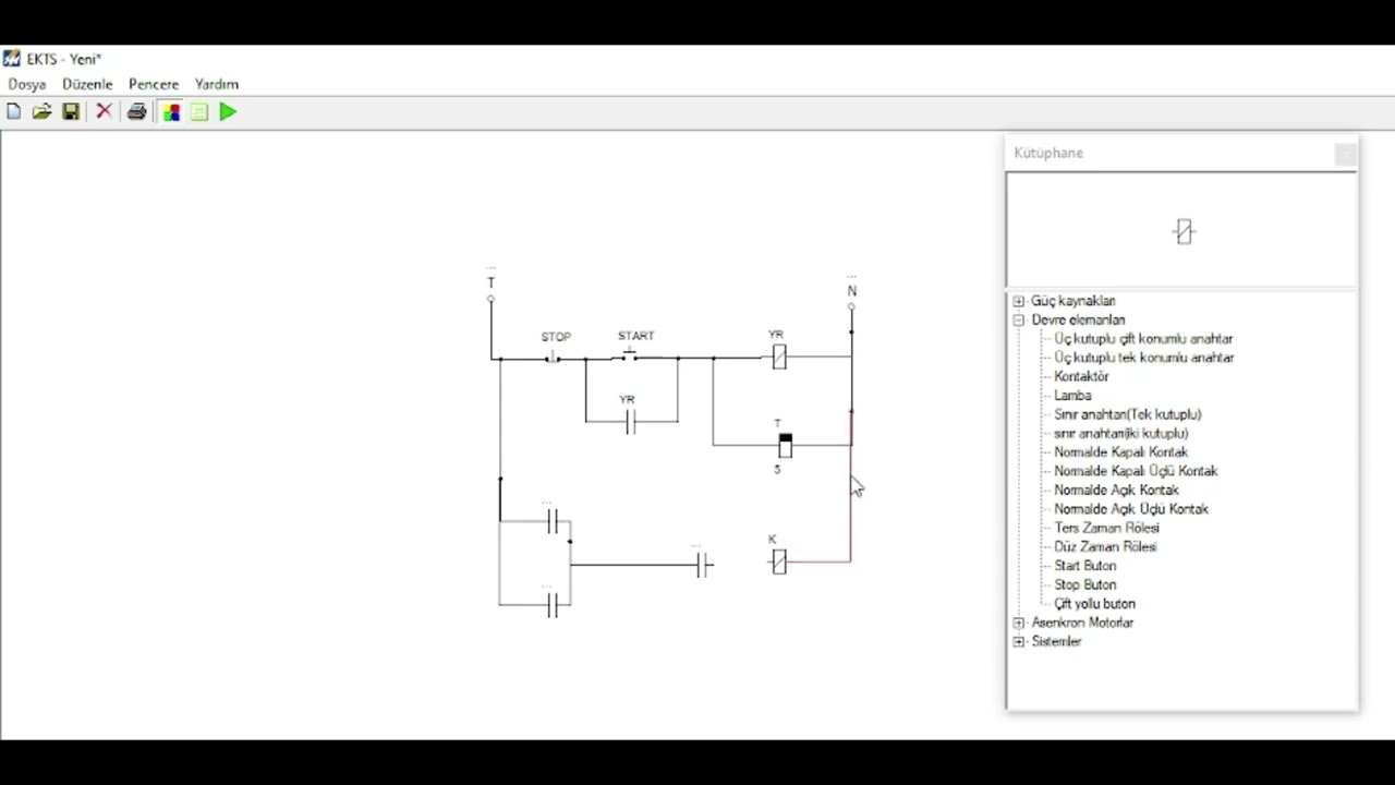 Ters Zaman Rölesi İle Motor Kontrolü EKTS - PLC Eğitim Videoları