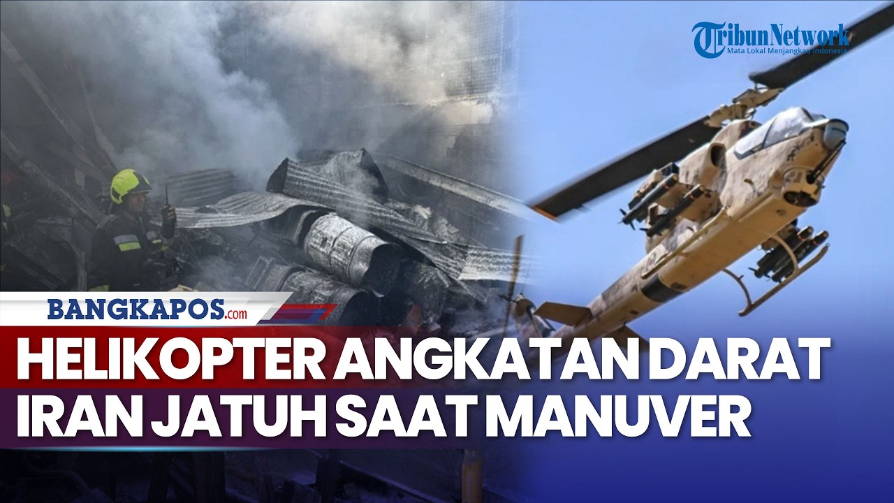 Helikopter Angkatan Darat Iran Jatuh Saat Manuver
