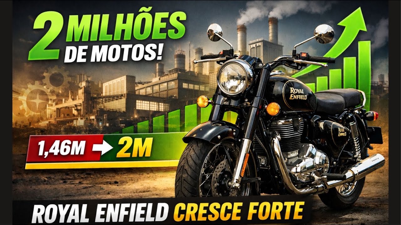 Com Investimento MILIONÁRIO Royal Enfield vai CRESCER forte em 2026