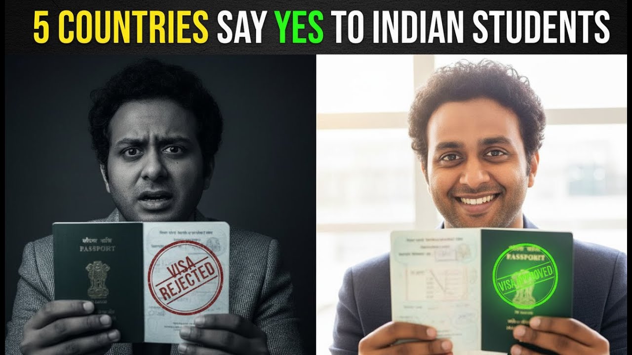 5 COUNTRIES SAY YES TO INDIAN STUDENTS, Visa Approval Matters in 2026 #studyingabroad