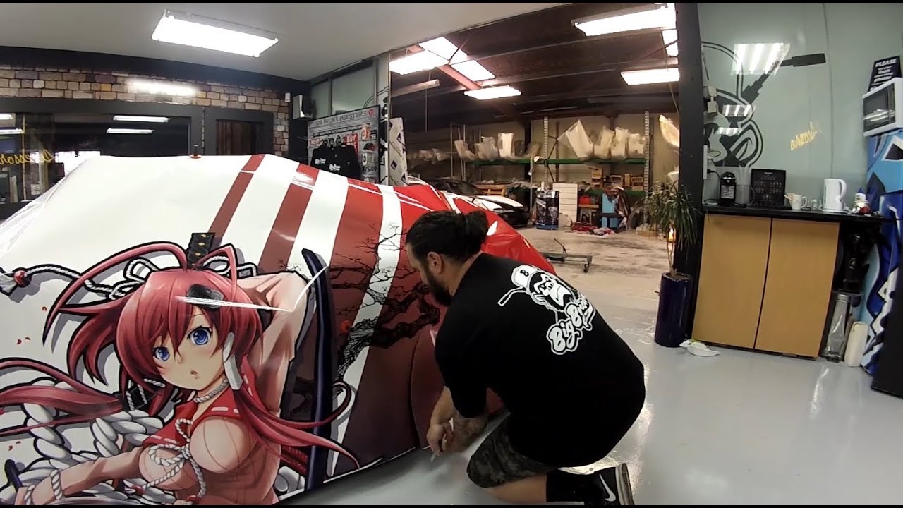 Kj's Toyota Supra 2JZ - Car Wrap @ Big Brown Industries (Itasha)