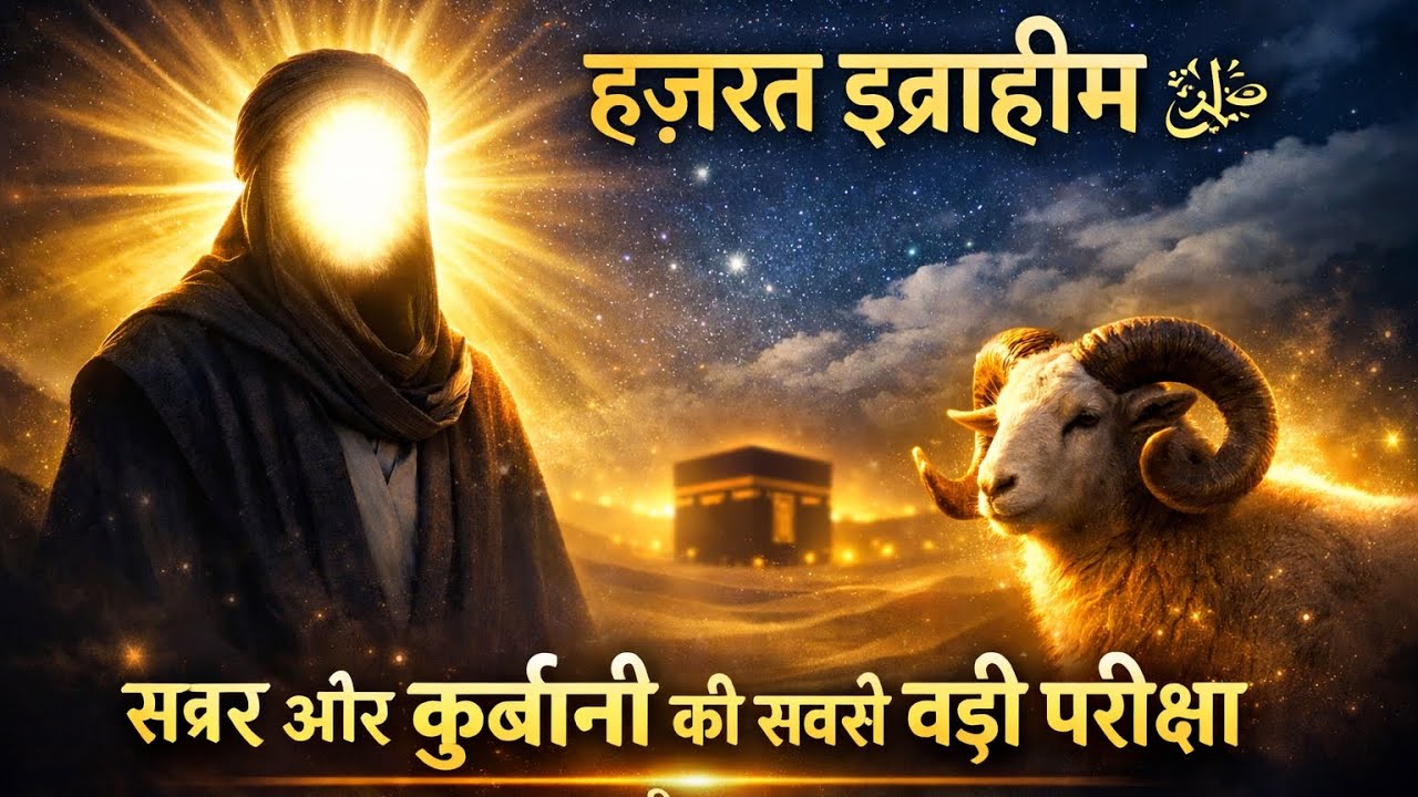 “जहाँ बाप ने हुक्म माना, बेटे ने जान पेश कर दी” “इब्राहीम ﷺ और इस्माईल ﷺ — ईमान की सबसे बड़ी मिसाल”
