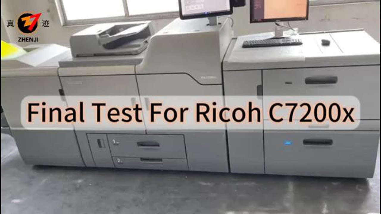 #ricoh Final test for Ricoh C7200x, white color printing