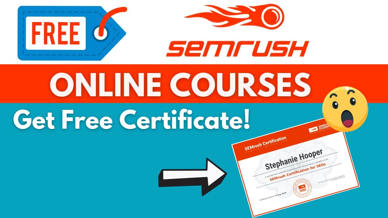 SEMrush Free Online Courses with Professional Certificate | Digital Marketing Courses