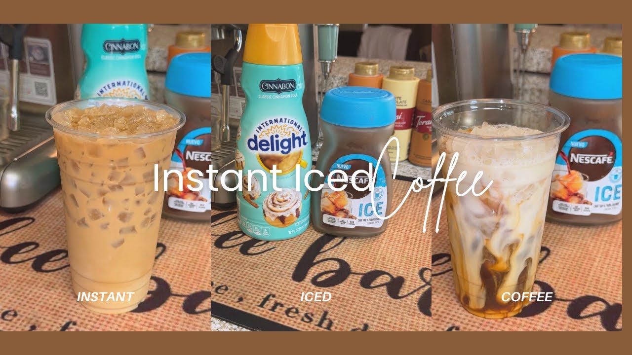 How to make an easy Instant Iced coffee at home!