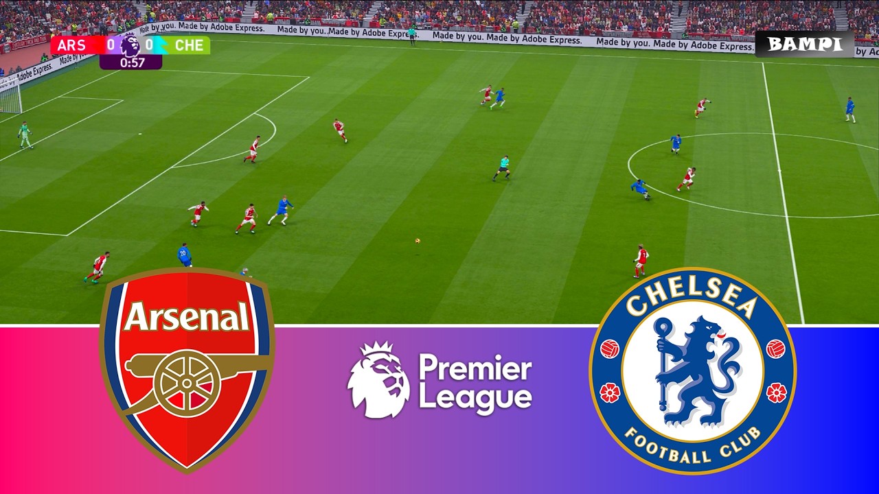 Arsenal vs Chelsea - Premier League 2025/26 / Full Match All Goals / PES 21 Gameplay