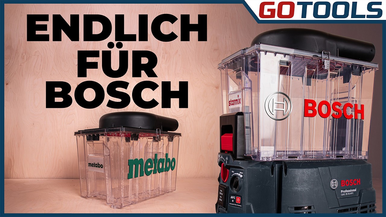 99% Staub weg! Vorabscheider für #BOSCH