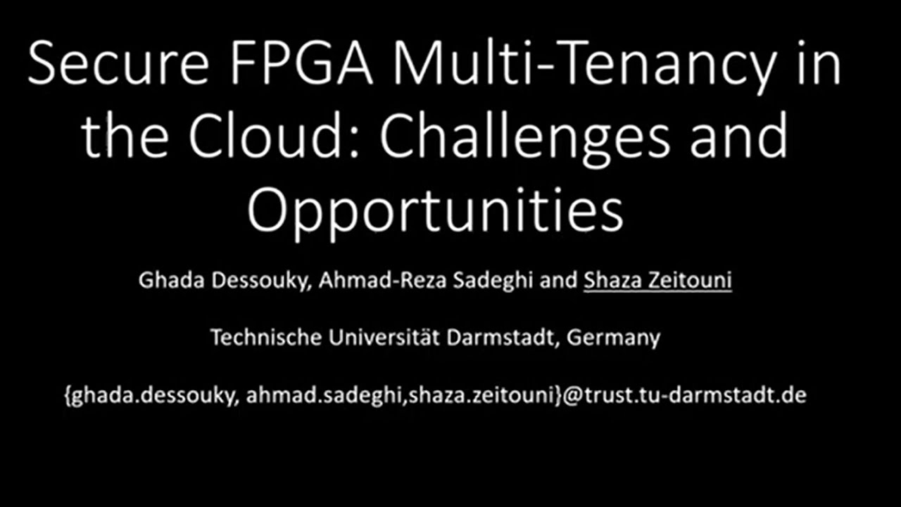 IEEE EuroS&P 2021 - SoK: Secure FPGA Multi-Tenancy in the Cloud: Challenges and Opportunities