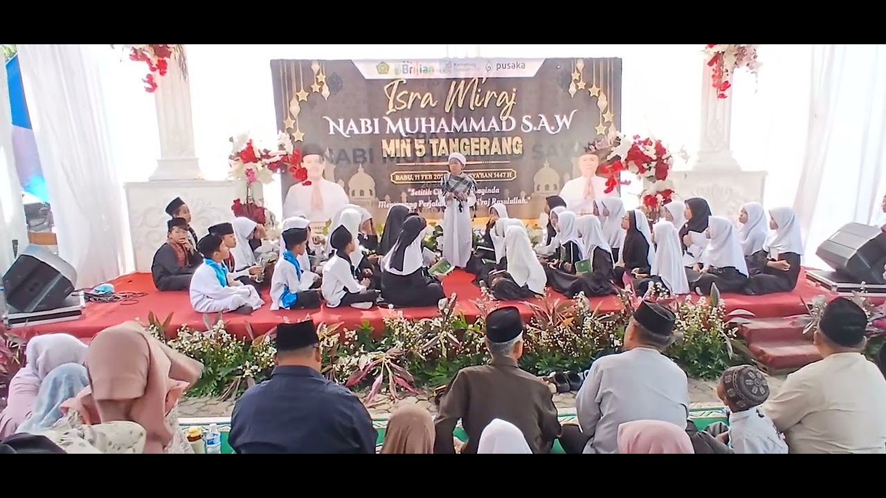 Penampilan Drama Musical Isra Mi'raj Nabi Muhammad SAW. Kelas 4A MIN 5 TANGERANG.