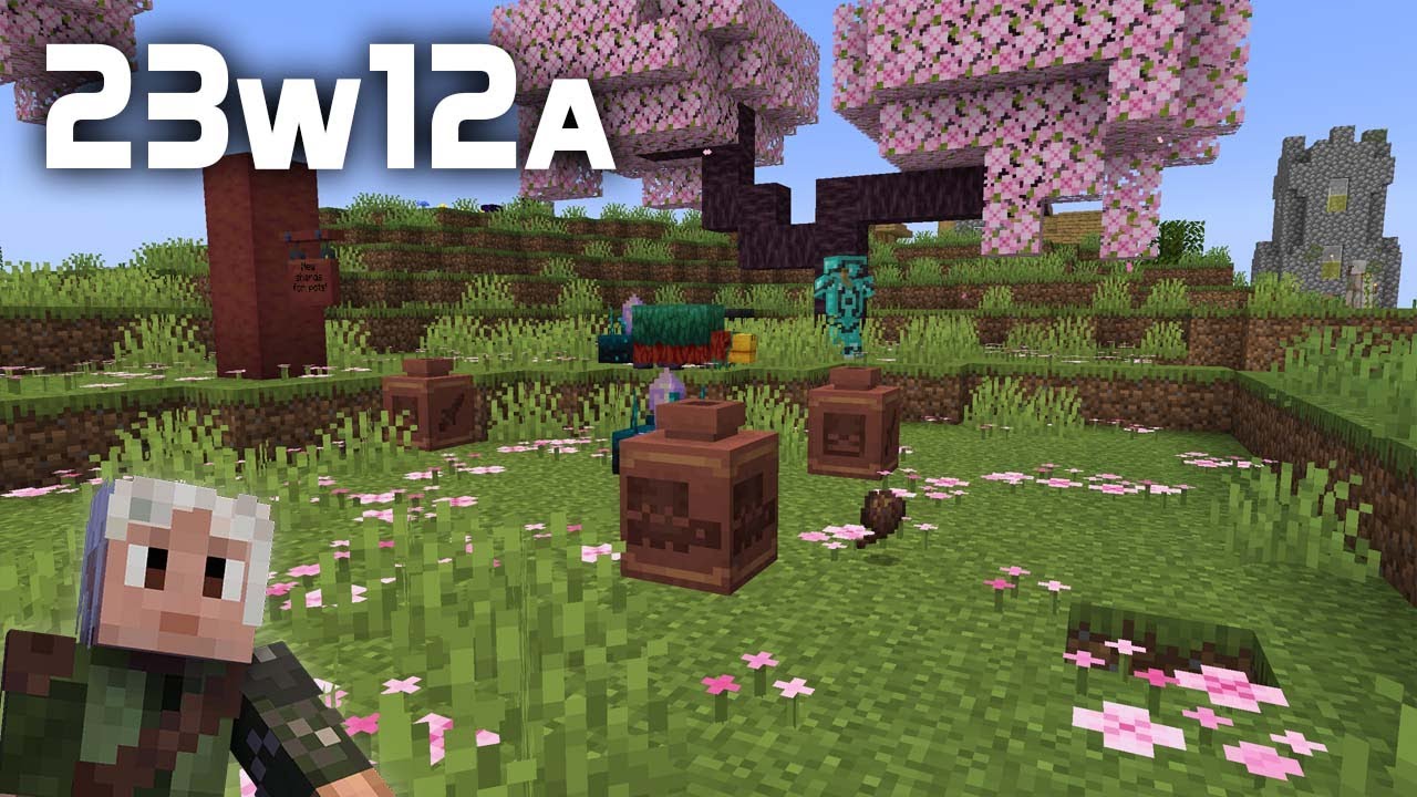 News in Minecraft Snapshot 23w12a: Calibrated Sculk Sensors! Sniffer Eggs! New Archaeology!
