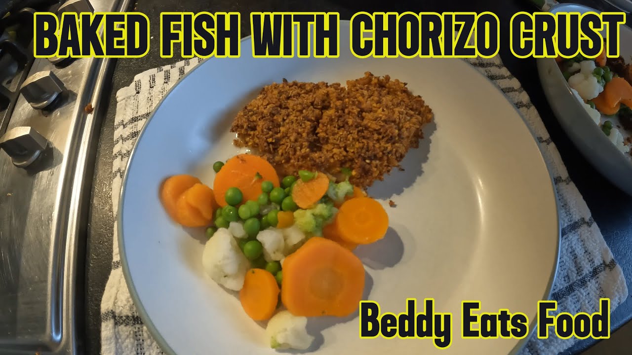 BAKED FISH WITH CHORIZO CRUST