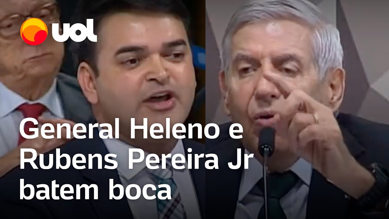 General Heleno e deputado Rubens Pereira Jr batem boca: 'Mentir na comissão não pode'