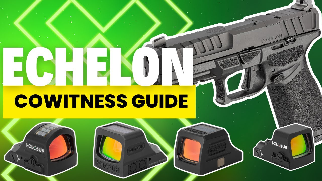 Springfield Echelon Optics: установка всех коллиматорных прицелов Holosun Red Dot и свидетельские...