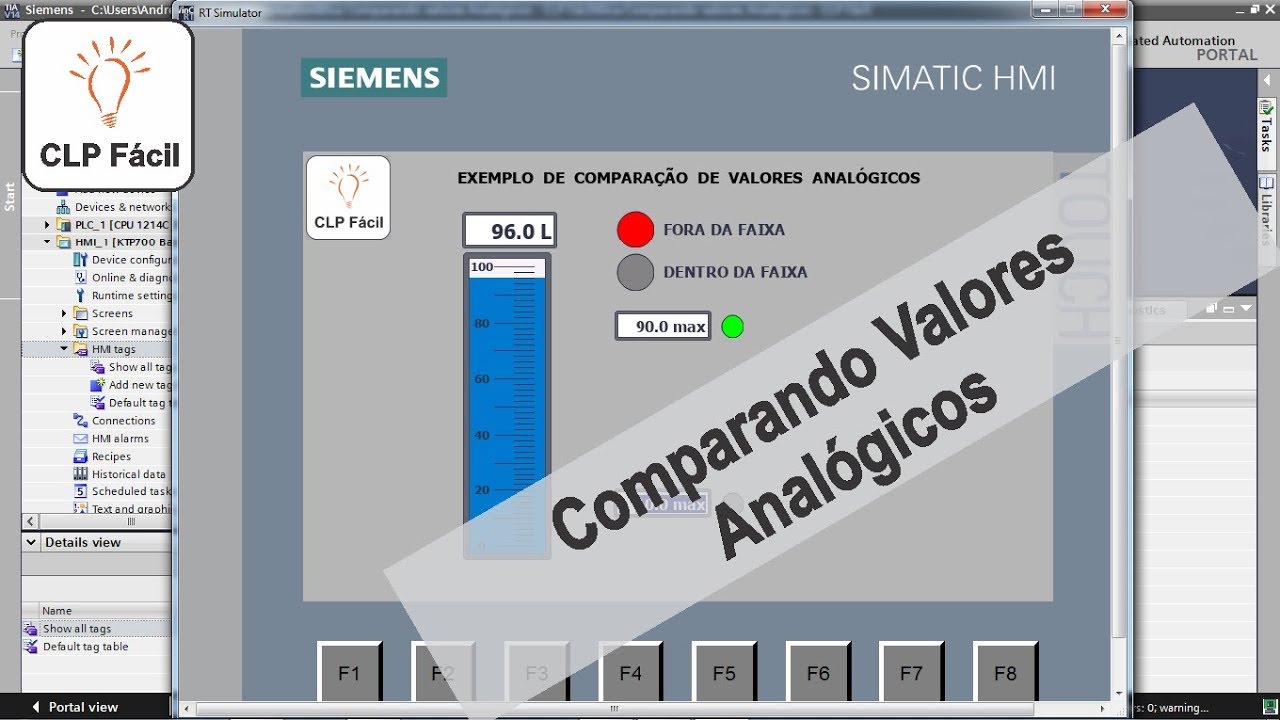 Comparando Valores Analógicos - CLP Fácil