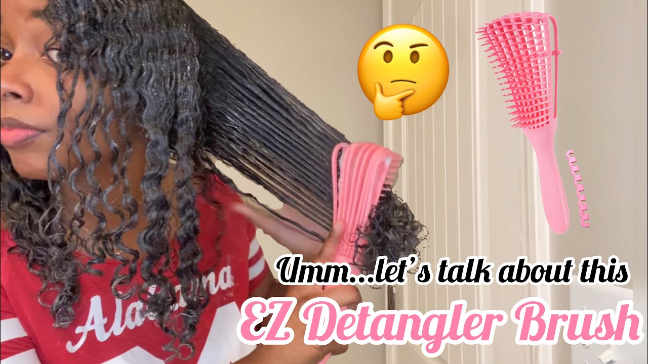 EZ Detangler Brush Unboxing & Honest Review on Type 3 Natural Hair 2020 | Jas McQueen