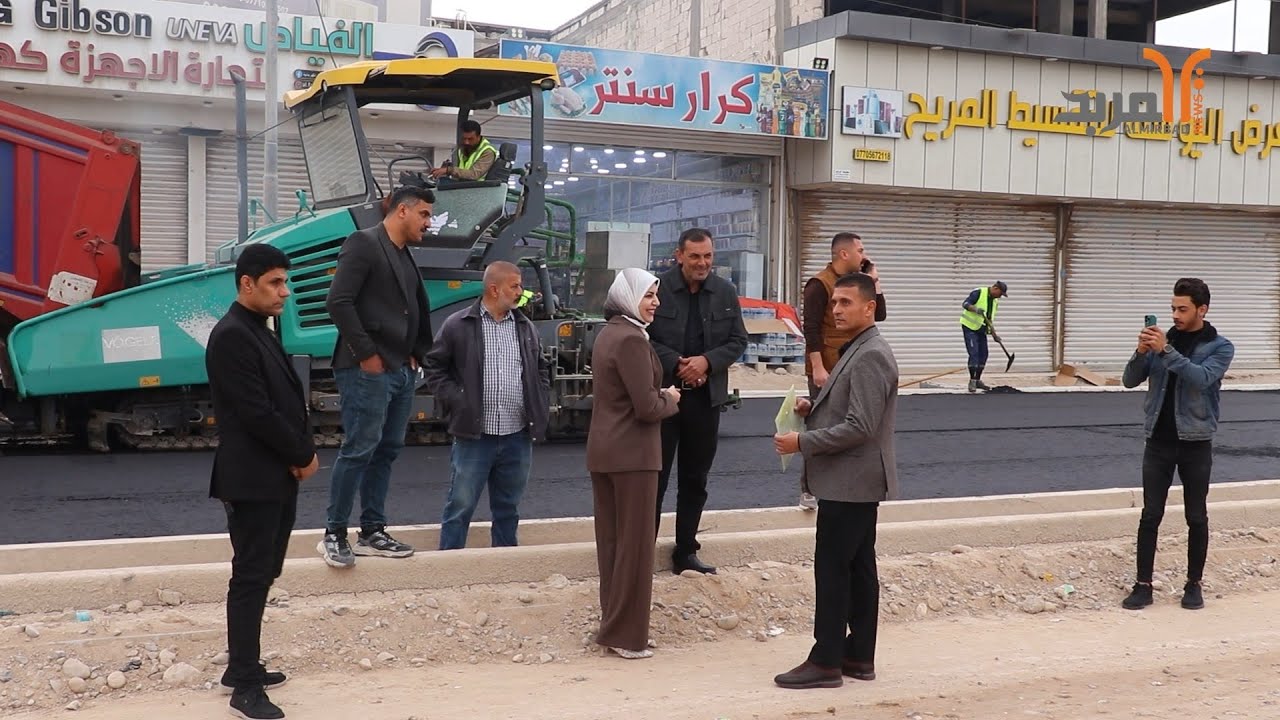 67  %.. مراحل العمل بتأهيل وتوسعة طريق العوجة بقضاء أبي الخصيب وسيكتمل الإكساء خلال أيام #المربد