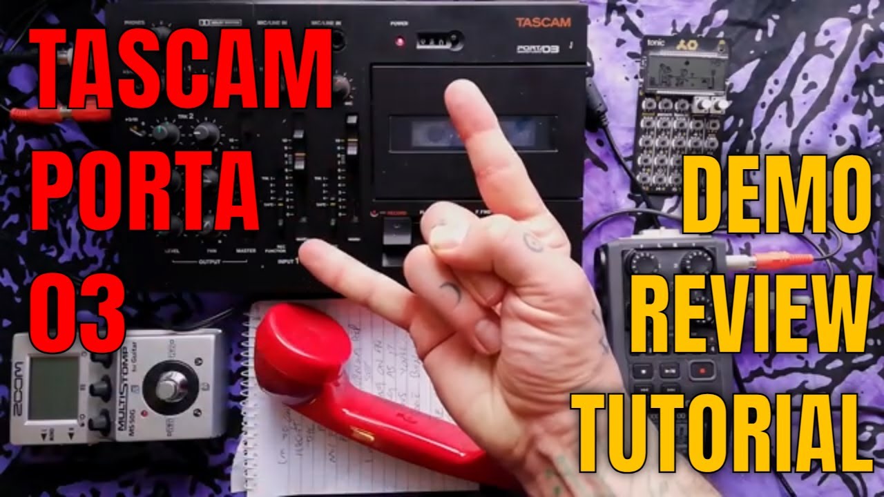 Tascam Porta 03 | Review, Tutorial & Demo | Lofi Black Metal Recorded On Cassette