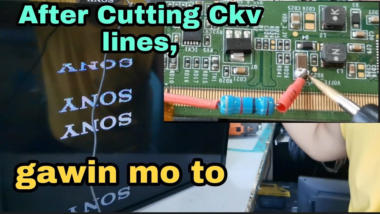 How to fix flickering & double image in Sony bravia 32