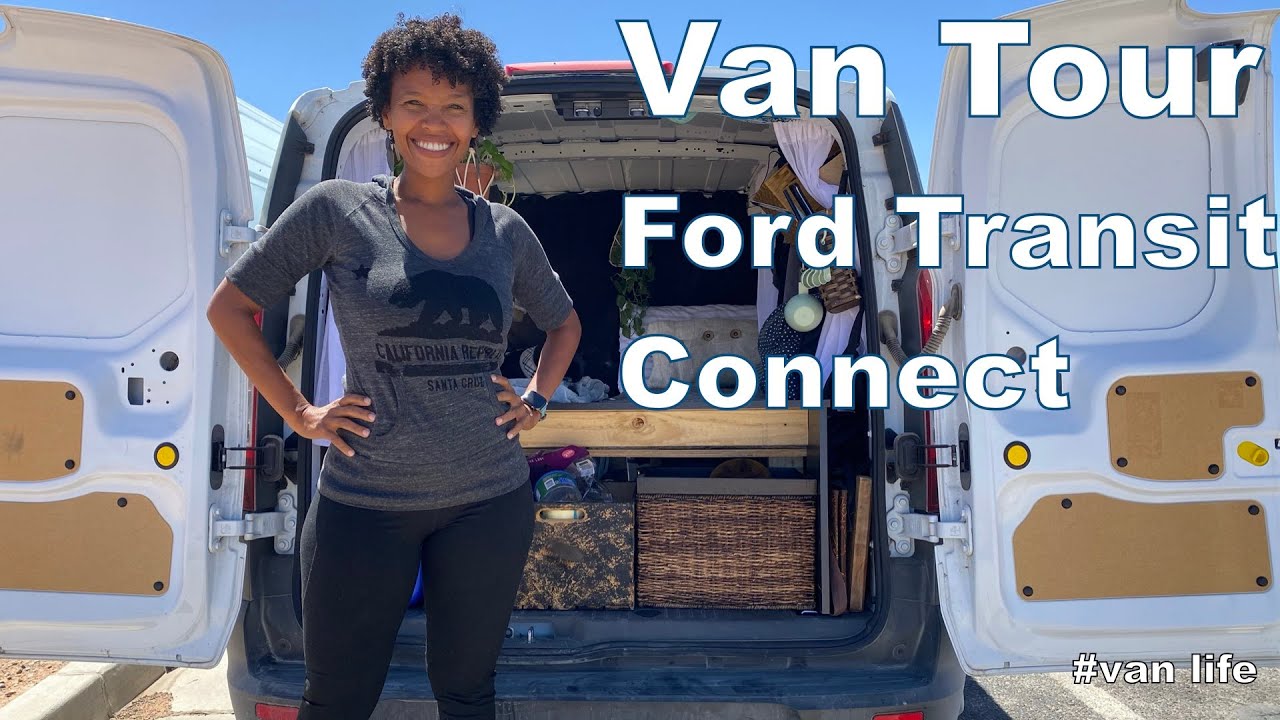Van tour, Tiny Van, Ford Transit Connect, No Build, Van Life