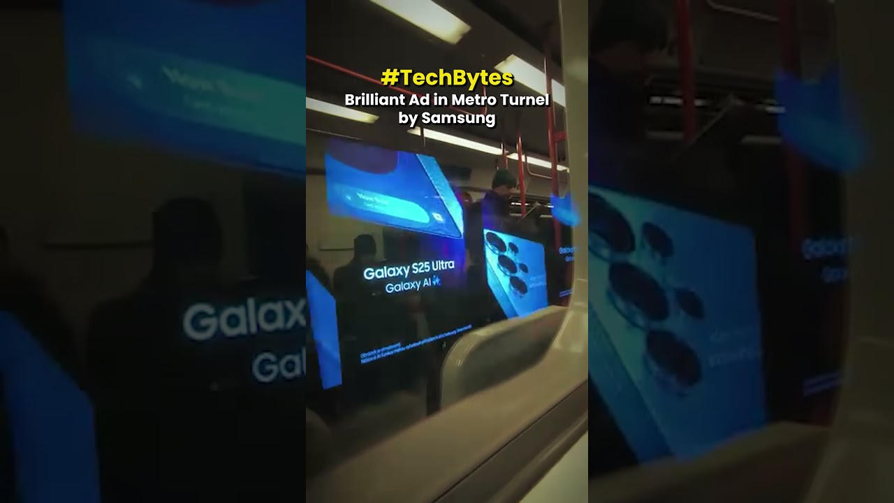 Samsung Turned a Metro Tunnel Into a Moving Ad! 🤯 | Tech Byte #SamsungAd #Zoetrope #CreativeTech