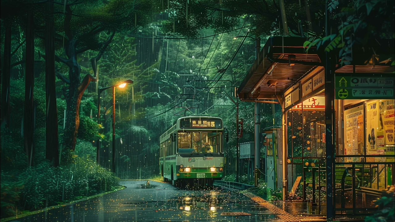 Peaceful Rainstorm in a cozy cabin |Rain sounds Relaxing paino for Deep Rest Release tension forever