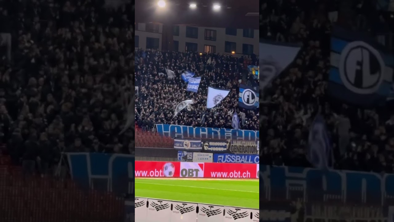 FC Luzern fans away in Z&uuml;rich!🔥