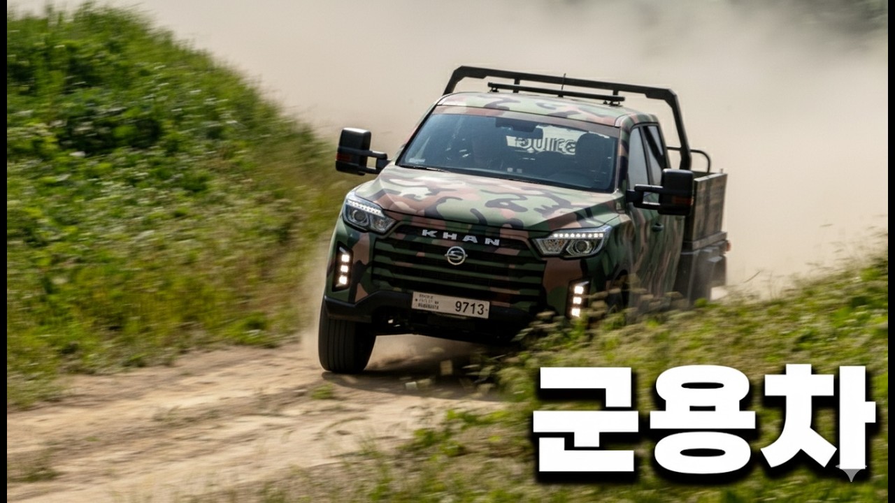 KGM 무쏘 칸 복륜 군용 11인승!? 군용차 타봤습니다!