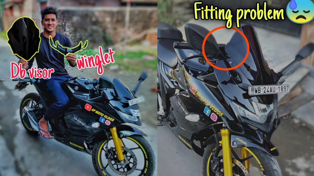 Gixxer Sf winglet & Db Visor installation | Don't buy without watching this video | Purchase Link |
