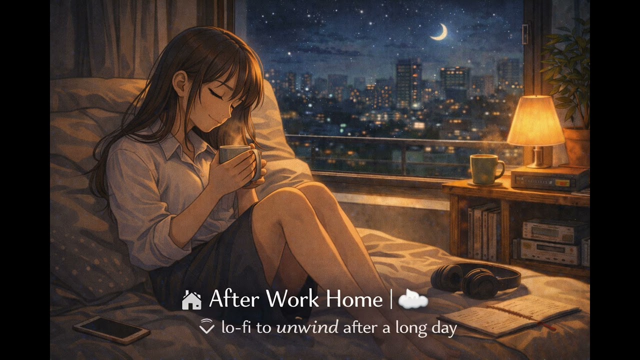 【作業用BGM 睡眠用BGM】After Work Home |- lo-fi to unwind after a long day