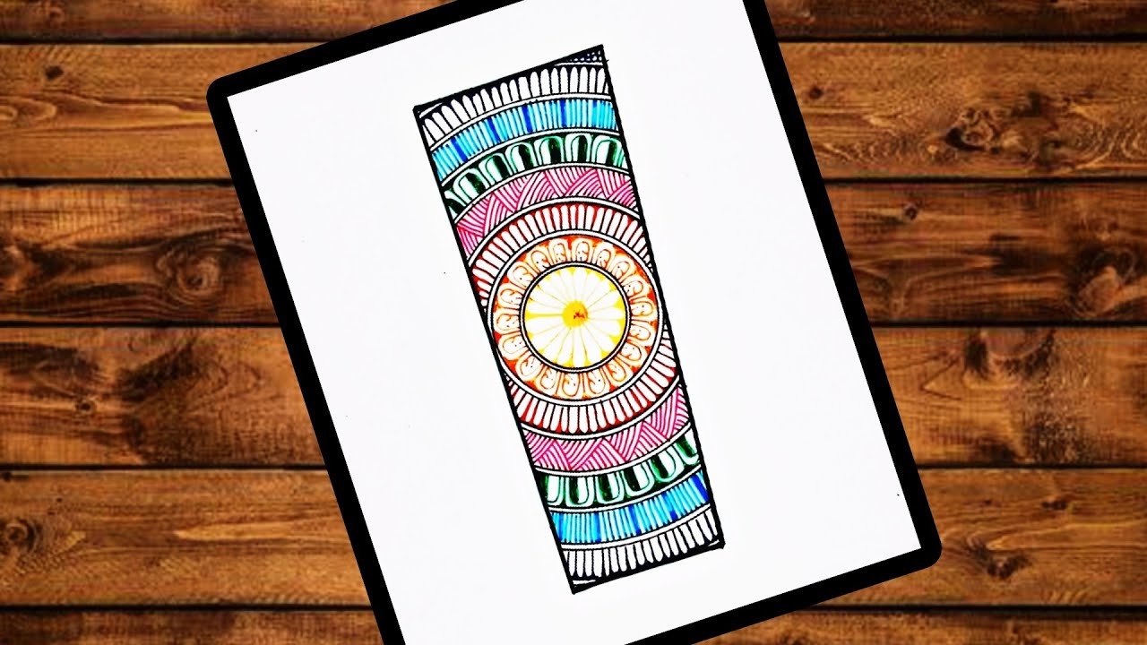 Colourful Letter I Drawing | Mandala Art @Sweety Ki Classes