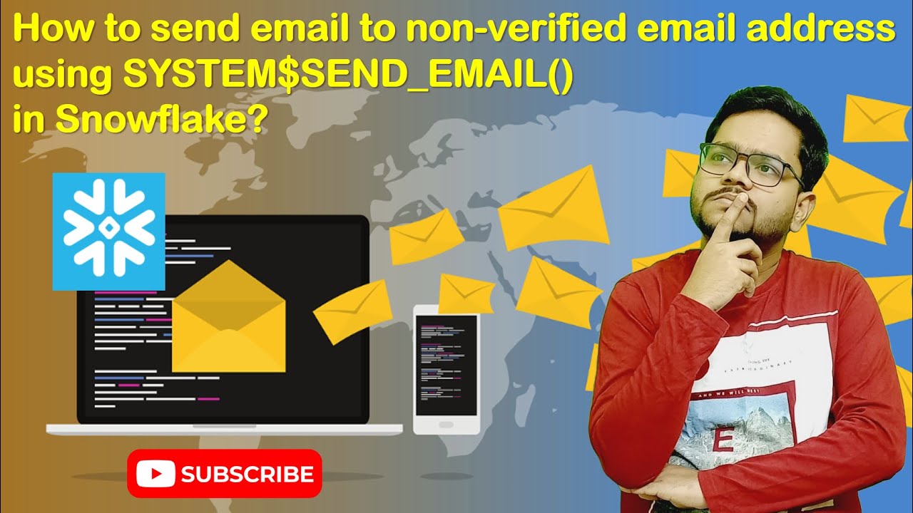 💡 Send email from Snowflake using SYSTEM$SEND_EMAIL() to recipient with unverified email  address 🤓