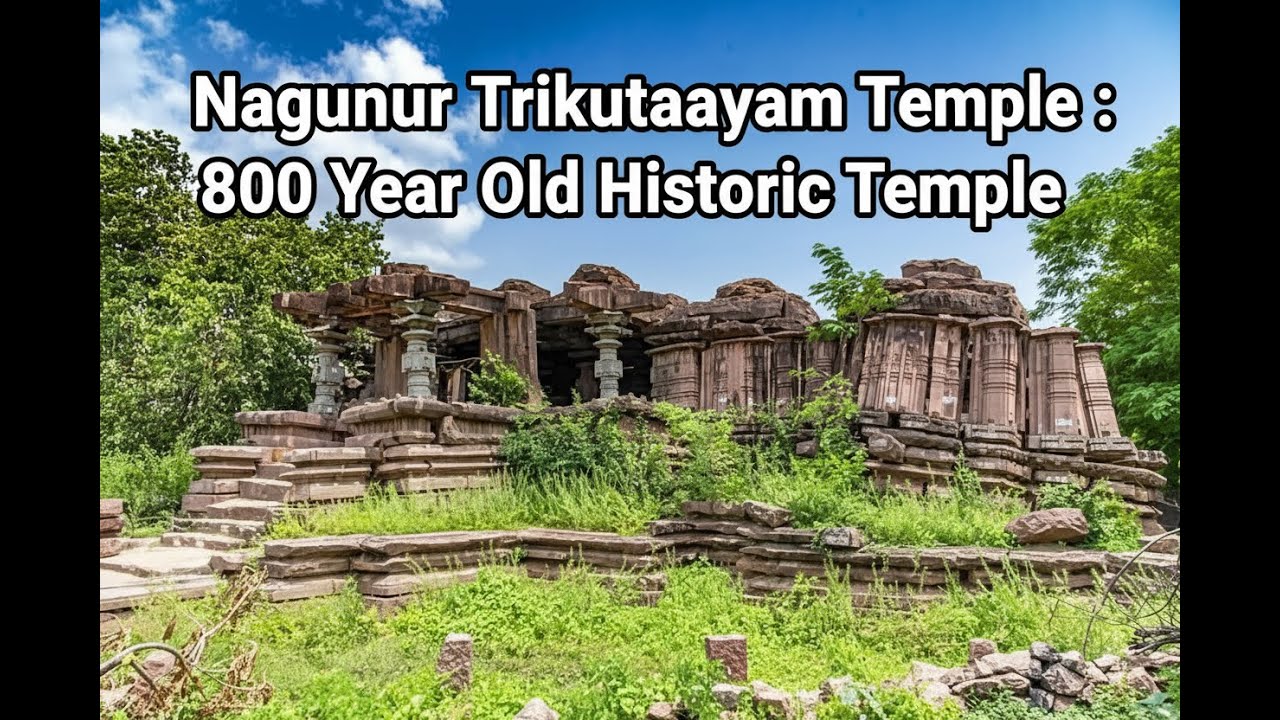 Nagunur Trikutalayam Temple &ndash; 800 Years History | నాగునూరు ఆలయం విశేషాలు | Karimnagar Telugu Vlogger