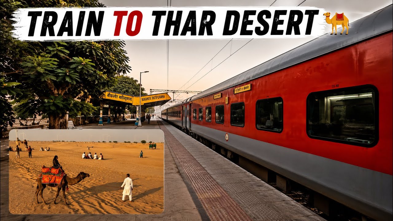 AHMEDABAD to THAR Desert Journey by Sabarmati - Jaisalmer SF Express || Indian Railways