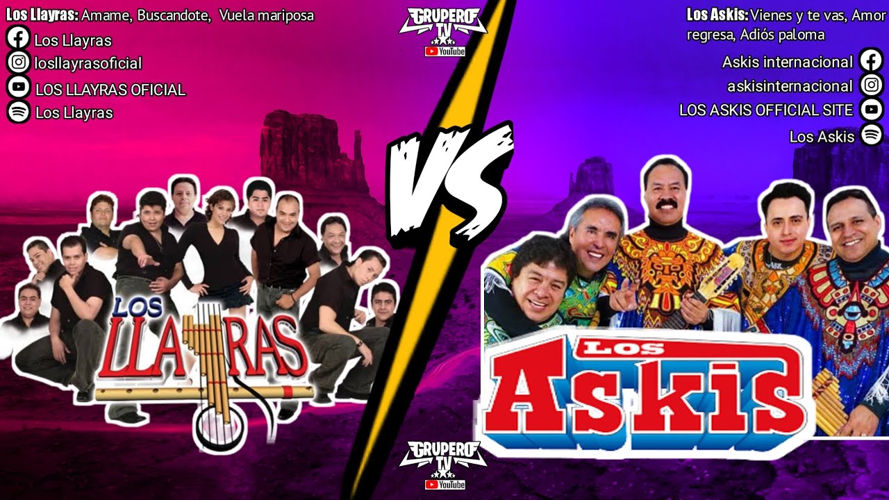 Musica del recuerdo mix/ Los Llayras VS Los Askis/ ¿Y tú cuál es tu favorito?/ Parte 1