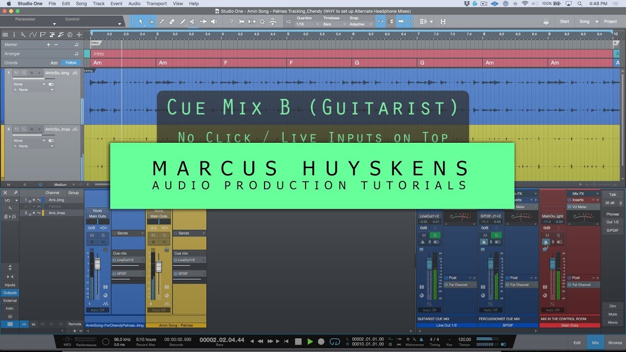WHY You Should Consider Setting Up Custom Cue Mixes When Tracking