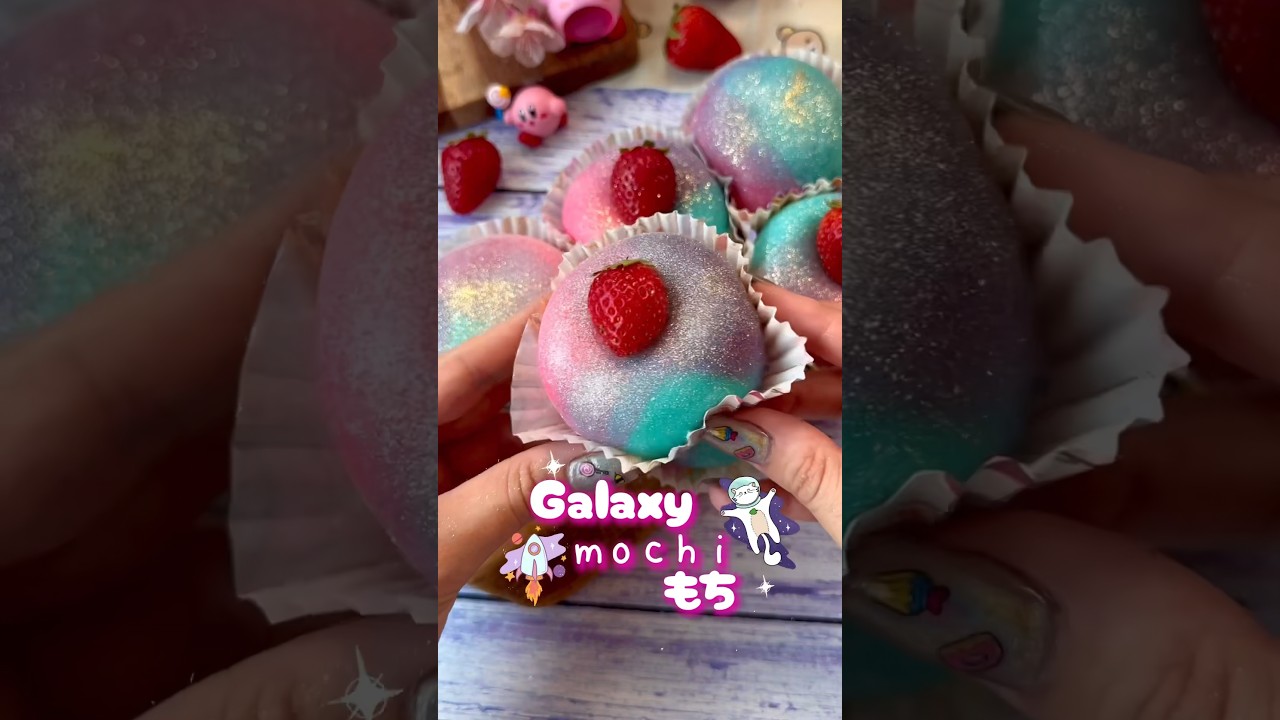 Galaxy mochis #kawaii #recetas #recetasfaciles