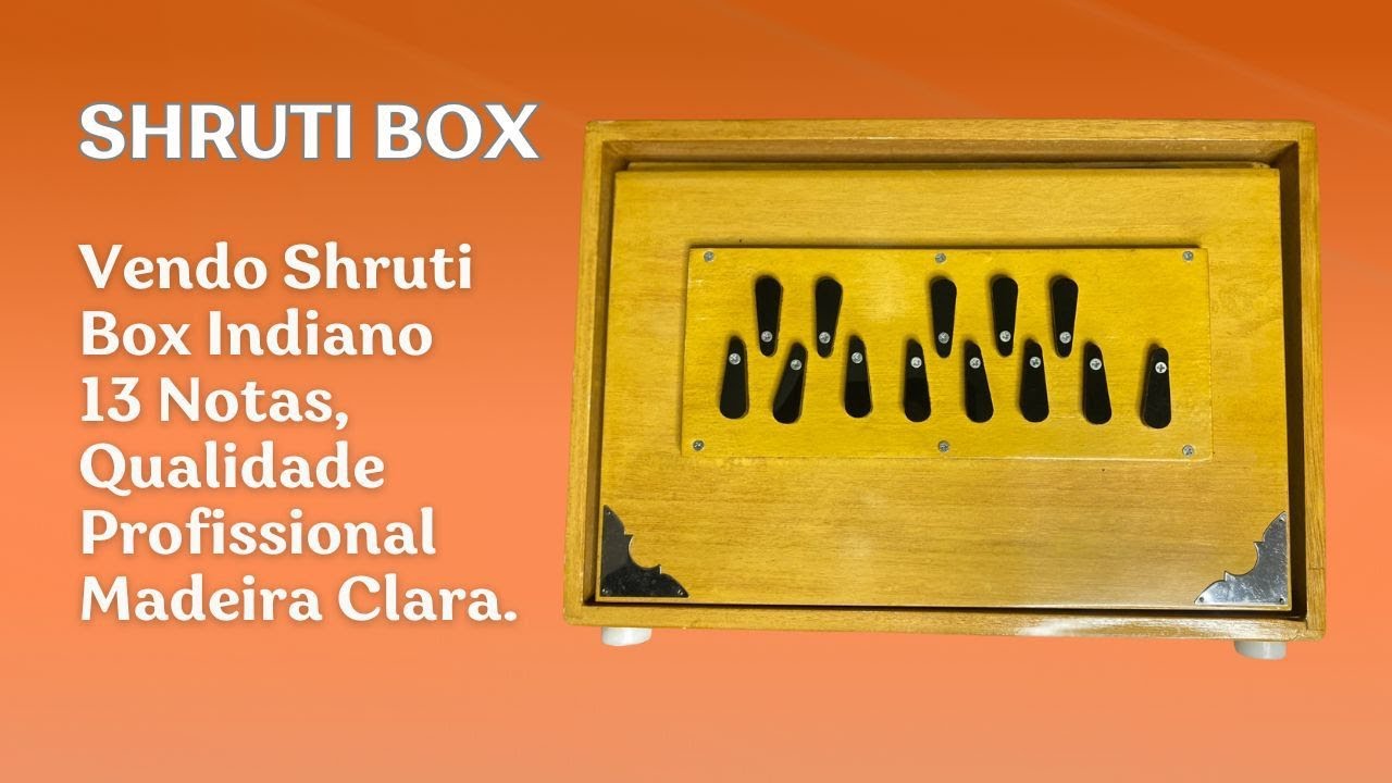 Vídeo demonstrativo deste Sruti Box Indiano profissional que estou vendendo!
