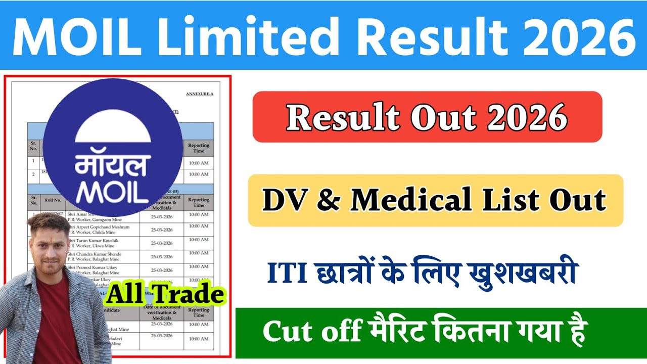 MOIL Result 2026 | MOIL Result 2025 | MOIL Limited Result 2026