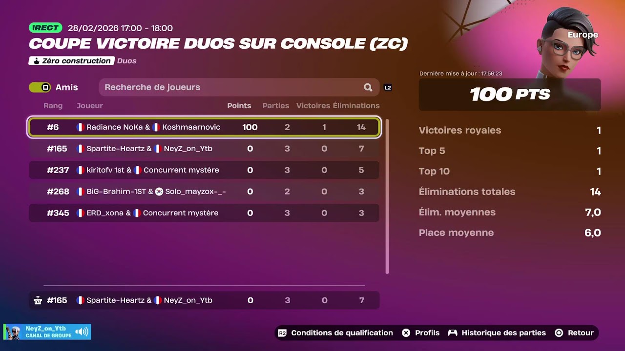 Live🔴: Finale cup EU ZB
