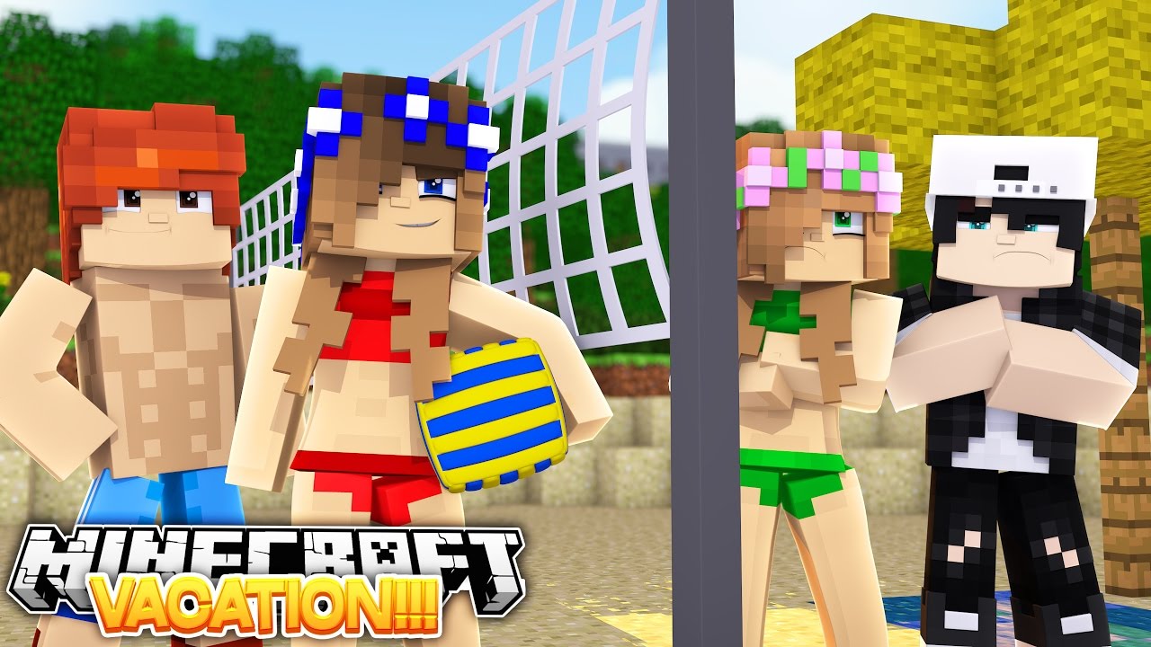 LITTLE CARLY AND LITTLE KELLY'S DOUBLE DATE VACATION!! w/Raven and Leo (Minecraft Roleplay)