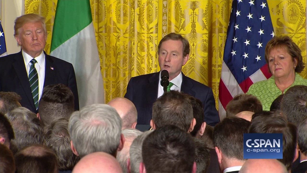 Irish Prime Minister: "We were the wretched refuse on the teeming shore." (C-SPAN)