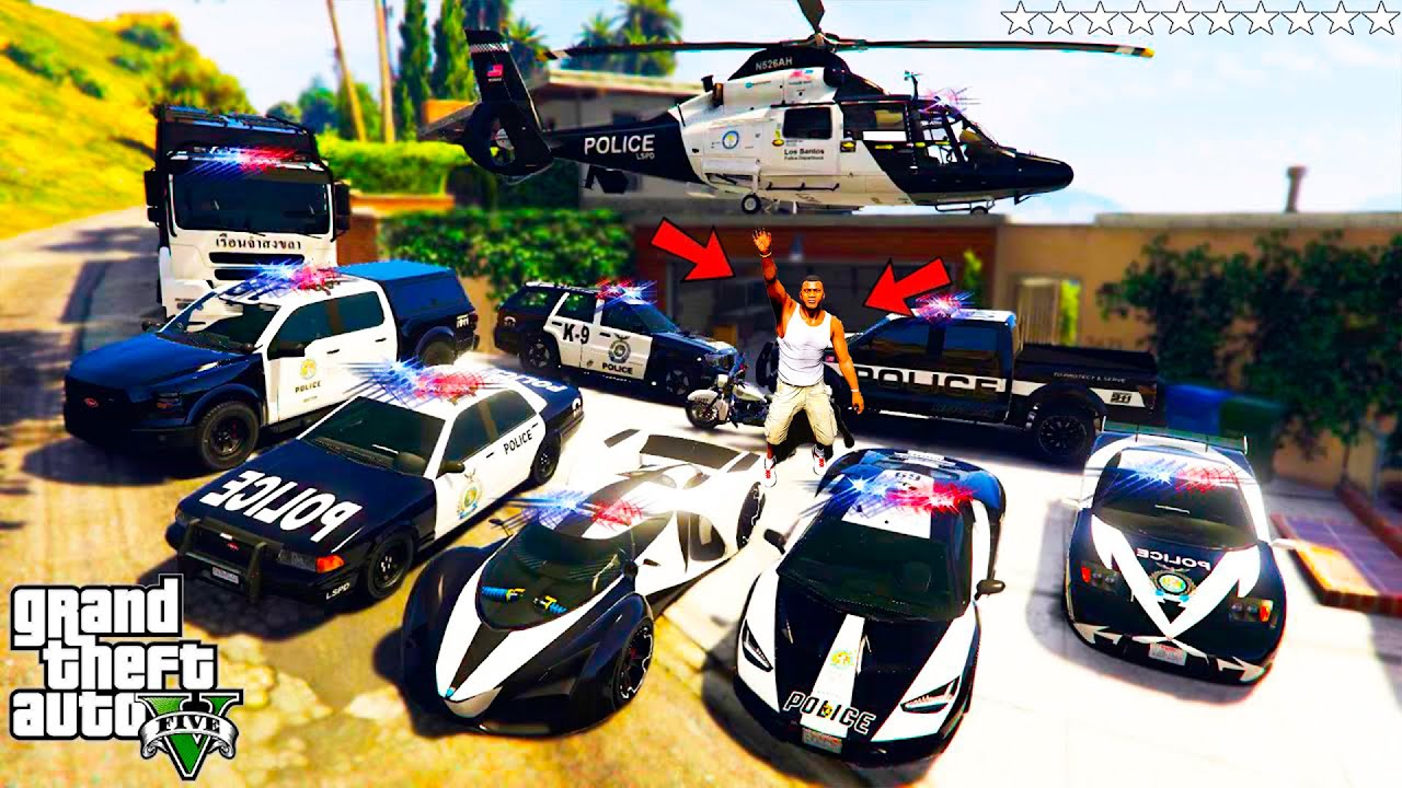 ФРАНКЛИН БАРЛЫҚ ҚЫМБАТ ПОЛИЦИЯ КӨЛІКТЕРІН ҰРЛАДЫ (GTA V)