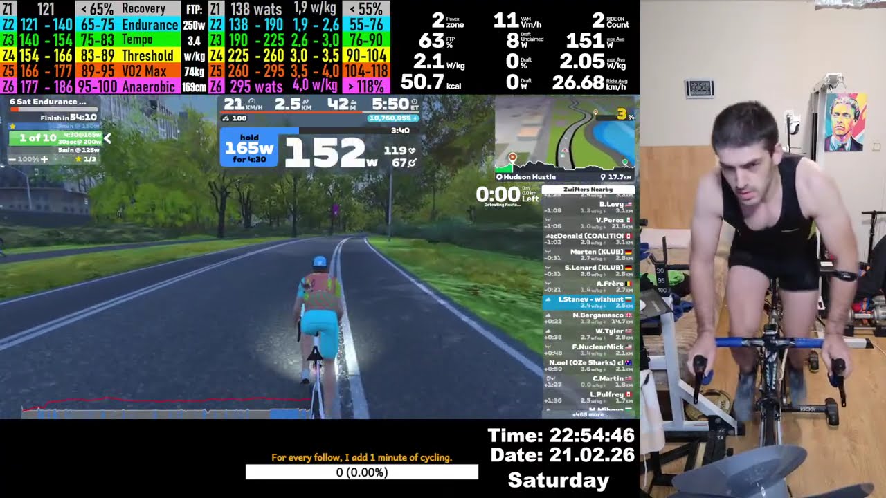 Cycling Stream ASMR №1278 21.02.2026